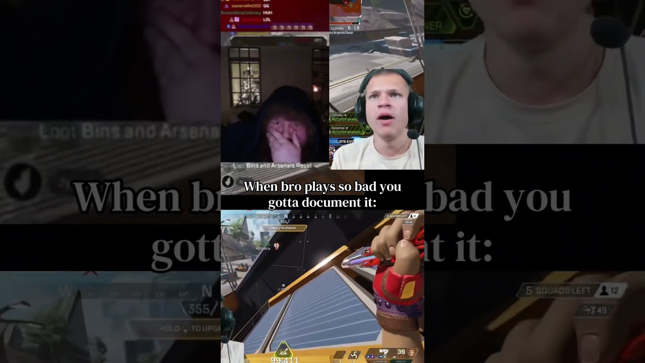 Сам мистер 2-21 снова отличился 😭 #caseoh #jynxzi #itztimmy #apexlegends #trending