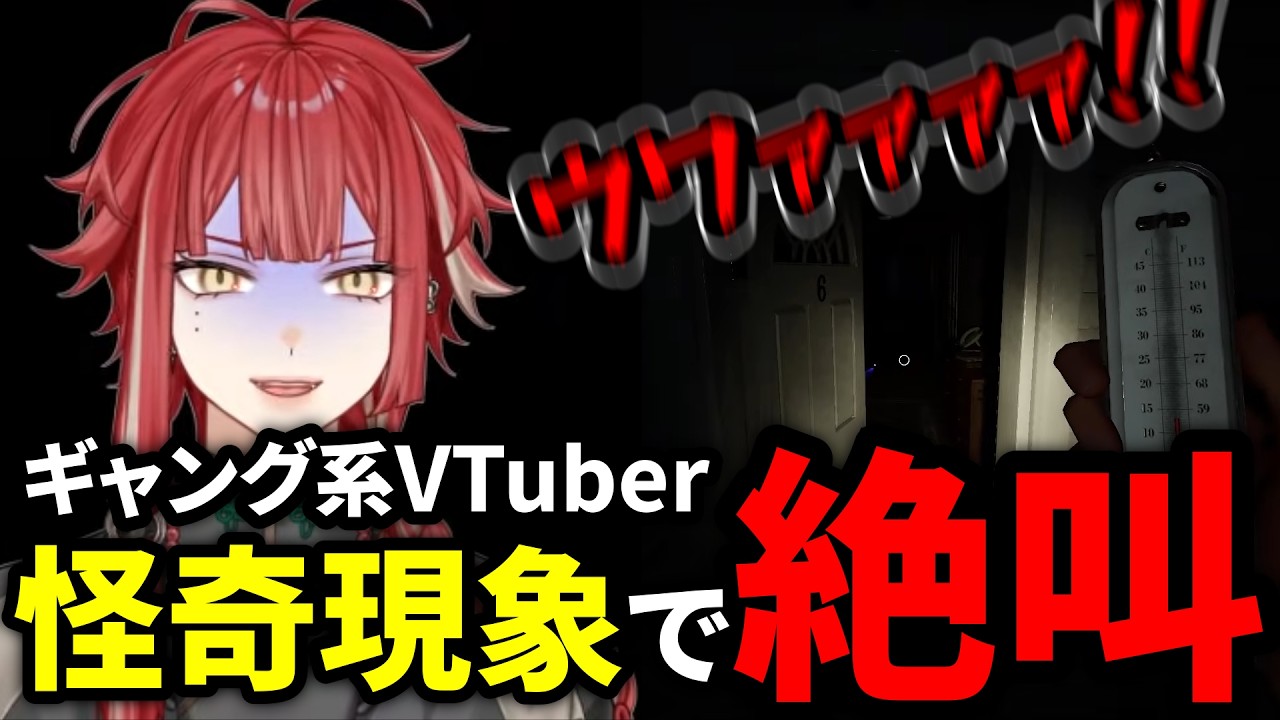 【#切り抜き 】リアクション芸人(ギャング)VTuberのソロ幽霊調査　#新人vtuber  #朱雀ジュン