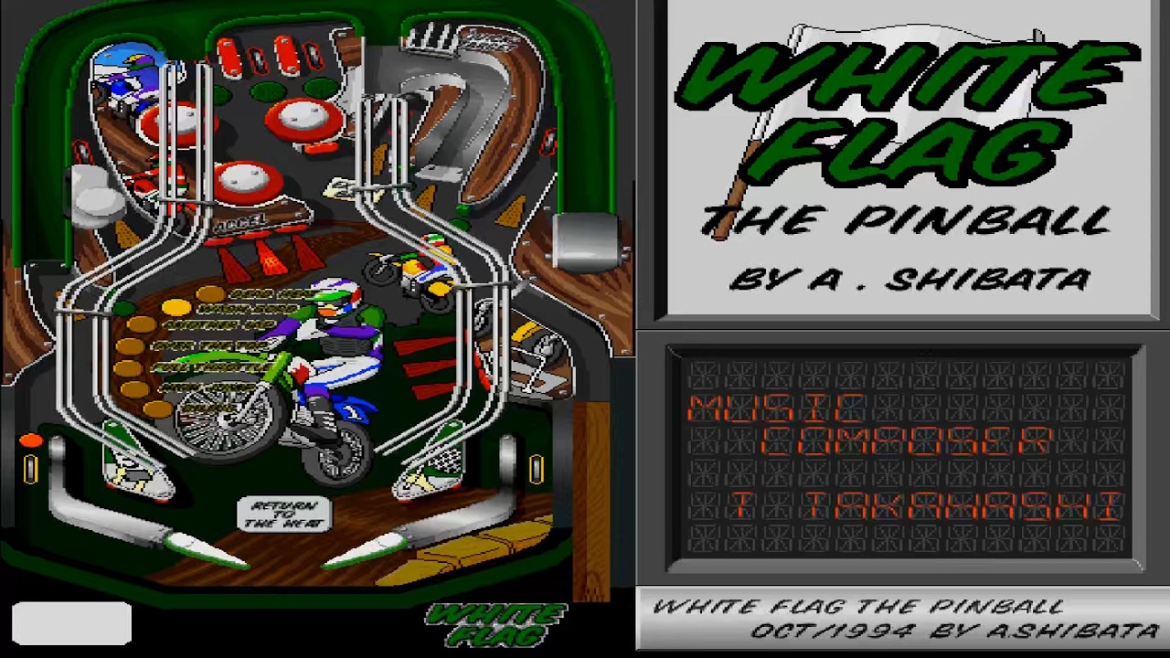 SHARP X68000 White Flag The Pinball FLIPPER OCT 1994 A Shibata INPUT PROBLEM X 68000