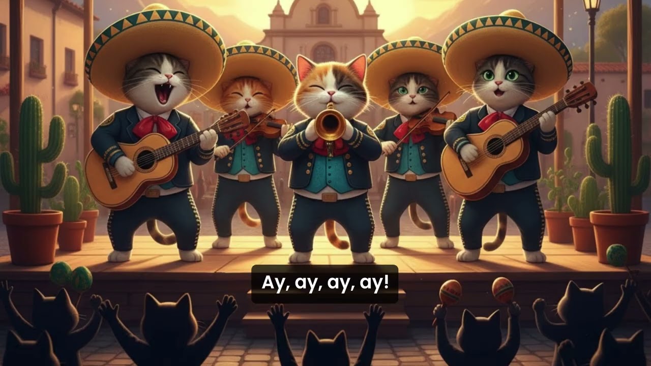 🎺 GATOS CANTANDO MARIACHI COMPLETO 🐱🇲🇽 | Cielito Lindo (Mejor que Juan Gabriel) 😂🐾