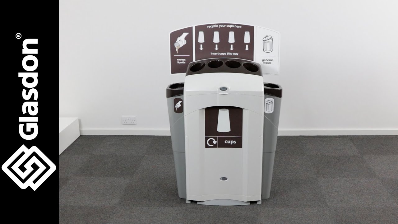 Glasdon International | Demonstration | Nexus® 100 Cup Recycling Station