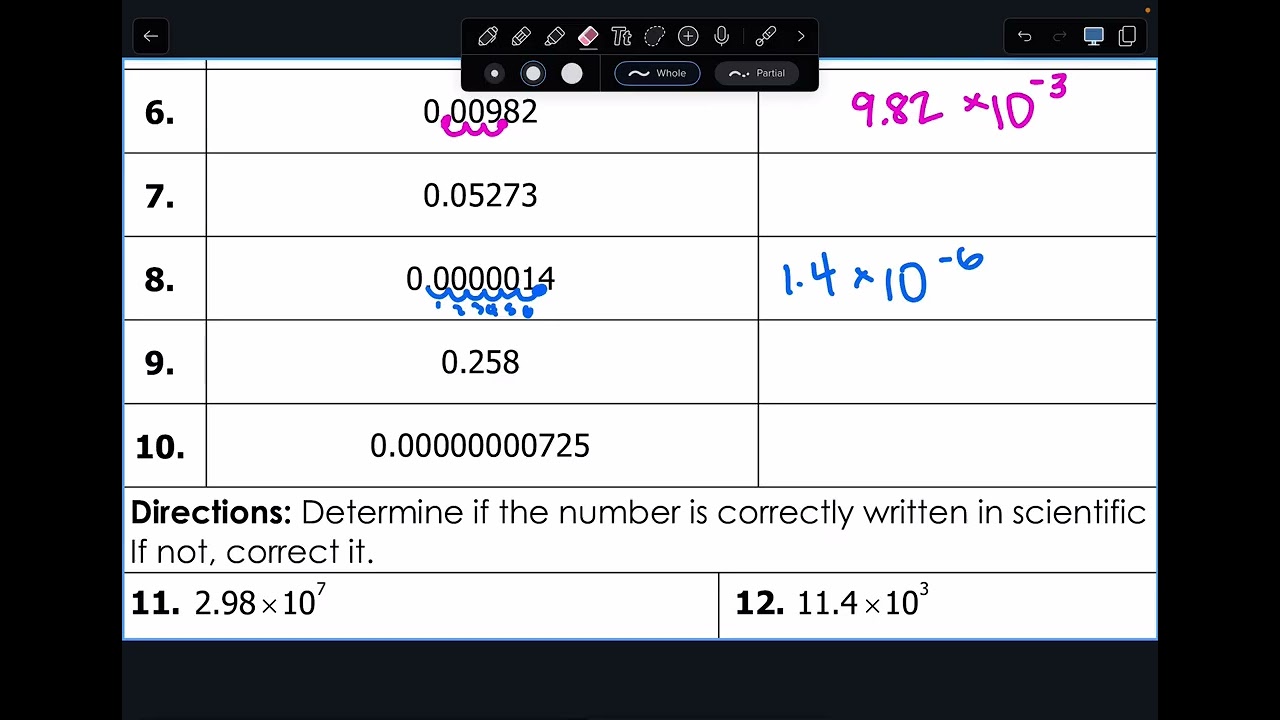 Scientific notation math 8 2/27/26