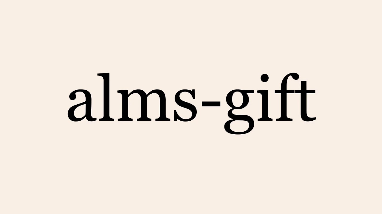 alms gift