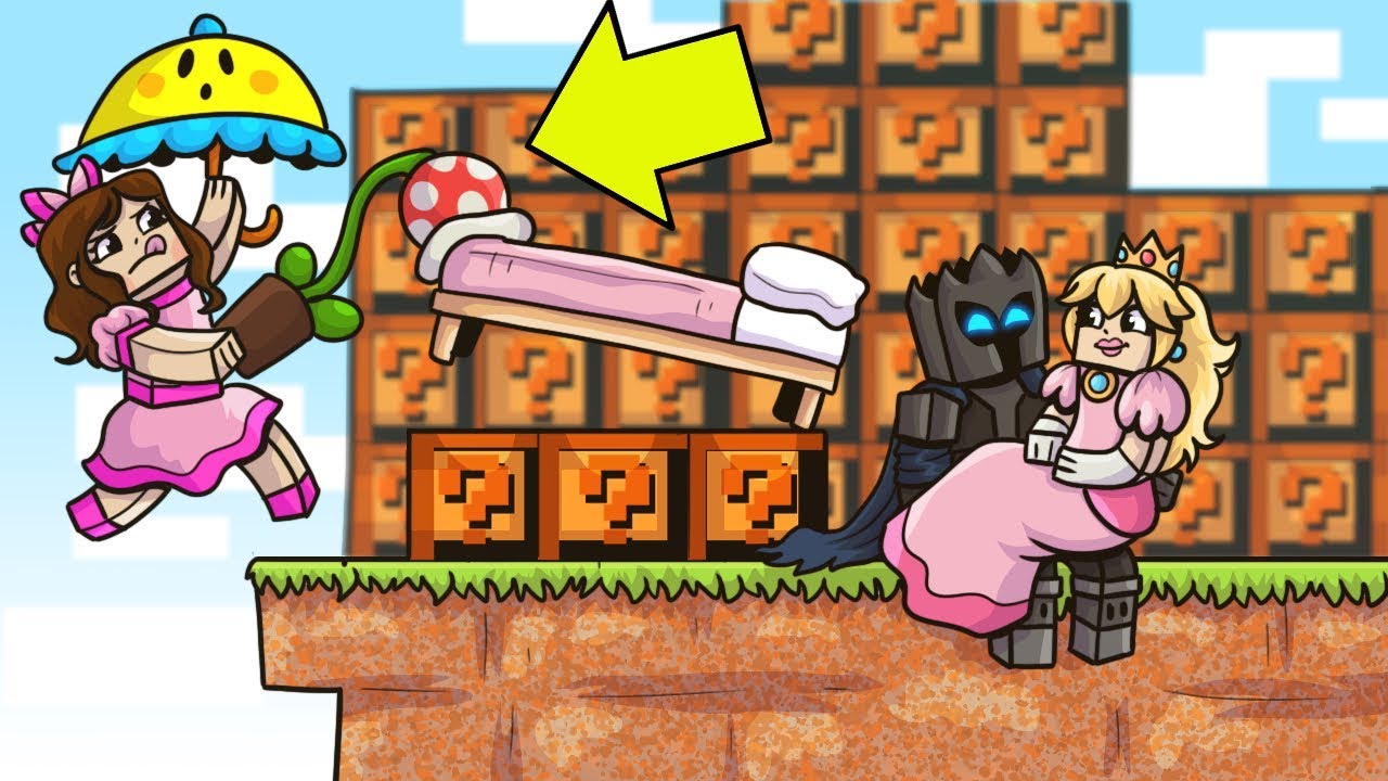 Minecraft: MARIO LUCKY BLOCK BEDWARS! - Modded Mini-Game