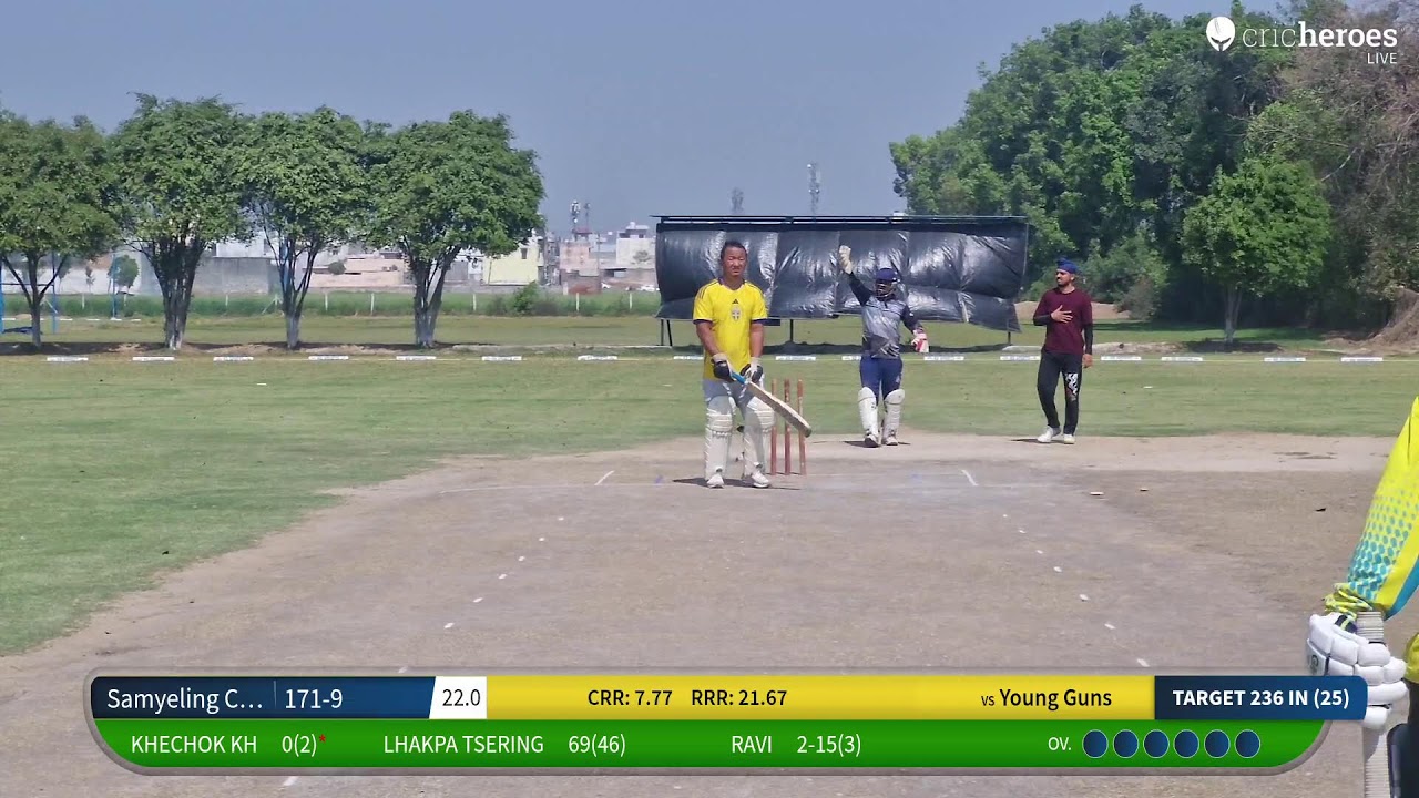 Young Guns vs Samyeling Cricket Club MKT live cricket match |  live - Kd Sports Club New Delhi