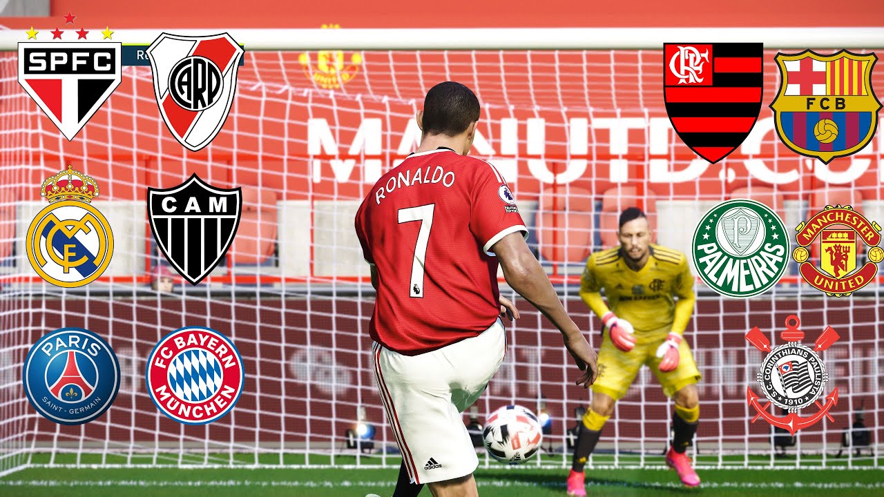 COMEÇA A SUPERCOPA 2021 DE DISPUTA DE PÊNALTIS | PSG, FLAMENGO, CORINTHIANS, MANCHESTER! PES 21
