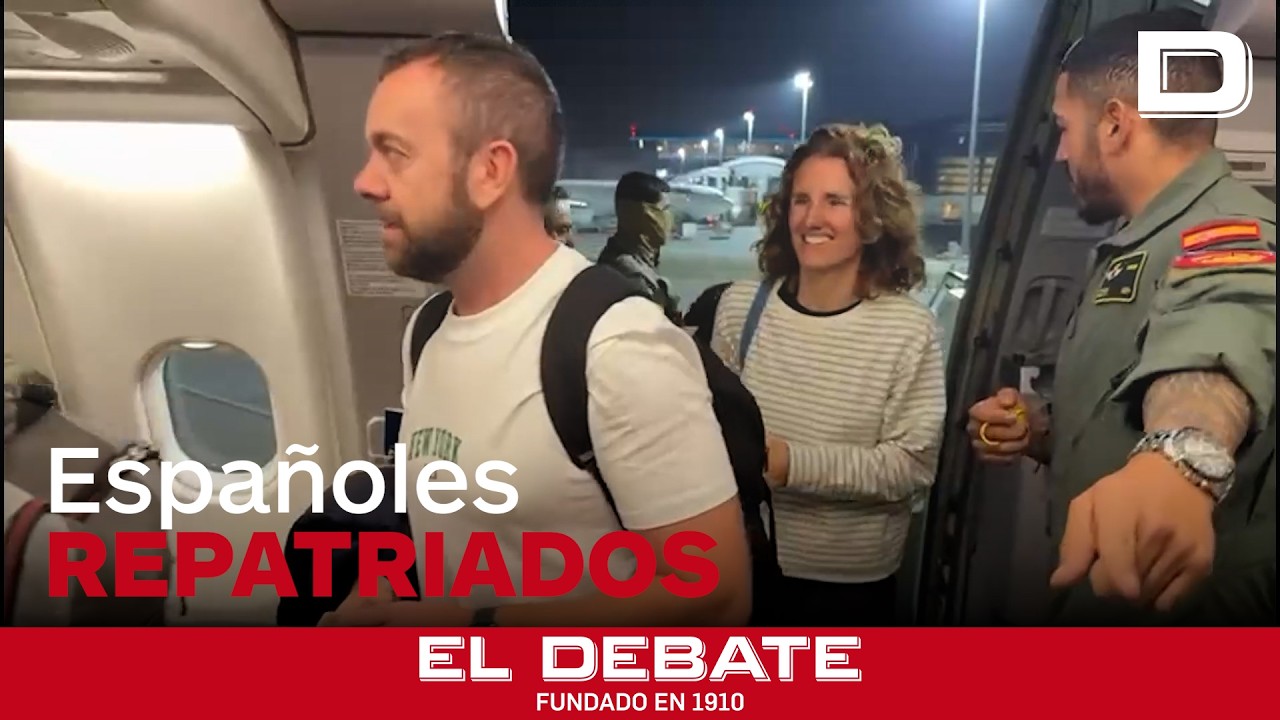 171 españoles repatriados vuelan a la Base Aérea de Torrejón en el avión A330 del Ejército del Aire