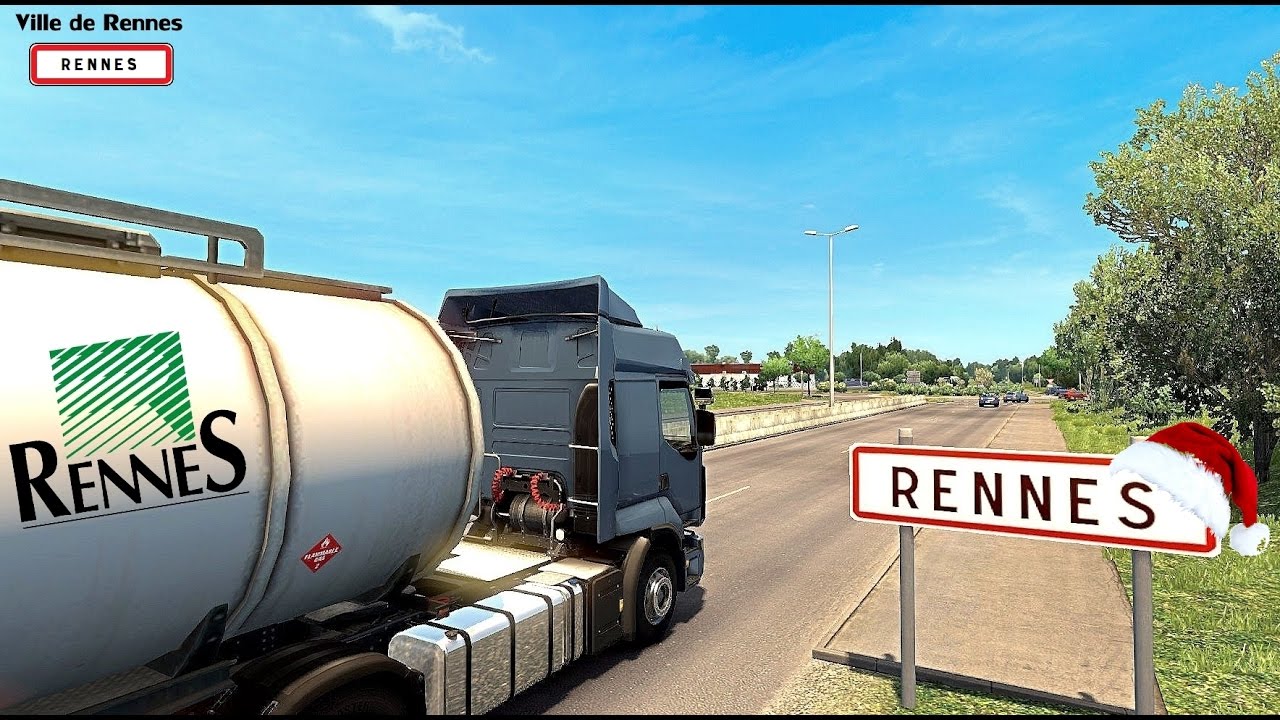 Euro Truck Simulator 2 Vive la France ! Direction Rennes Ille-et-Vilaine (35)