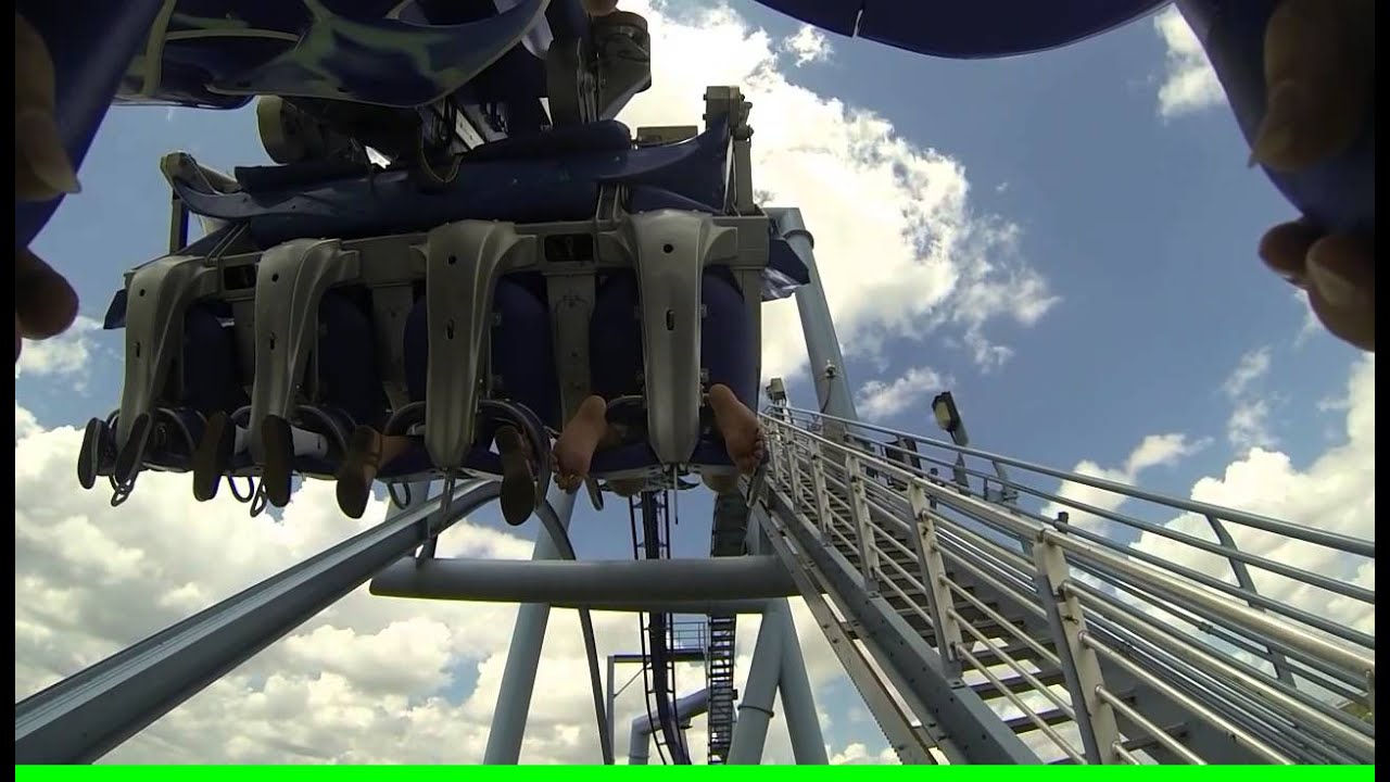 Seaworld Orlando Back Row Manta Rollercoaster GoPro Hero3