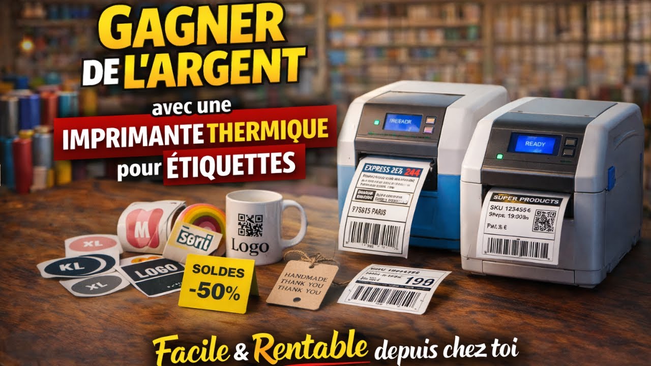 IMPRIMANTES THERMIQUES POUR ÉTIQUETTES : GAGNER DE L'ARGENT À DOMICILE