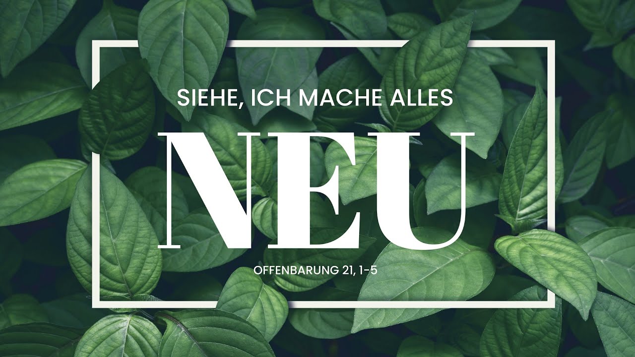 Gott spricht: Siehe, ich mache alles neu! - David Janzen