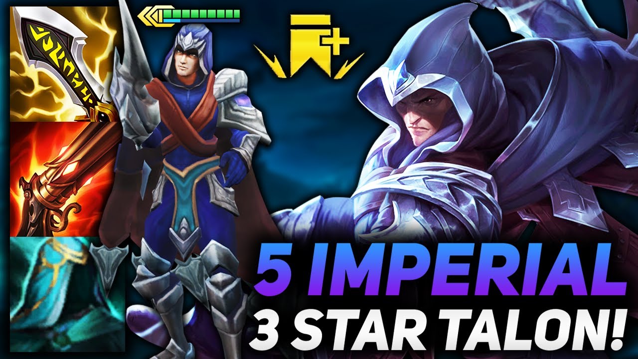 3 STAR TALON WITH 5 IMPERIAL ALL FOR ONE TYRANT BUFF!! | Teamfight Tactics Patch 12.2