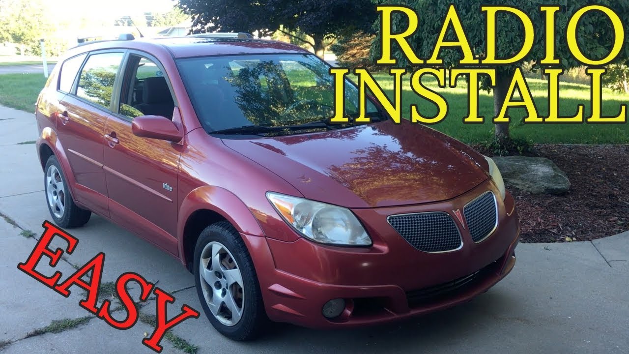 Pontiac Vibe / Toyota Matrix Radio Install - How to DIY
