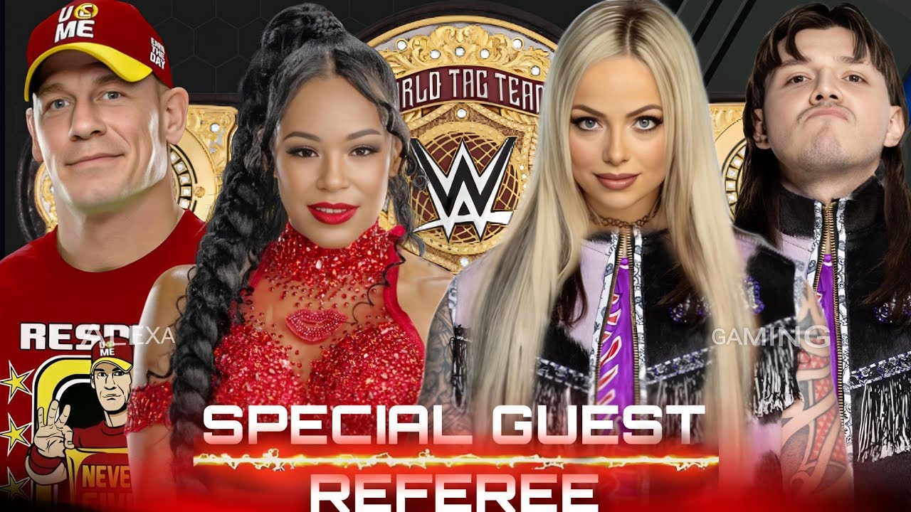 WWE 2K24 - Mixed Gender Tag Team Match - Bianca Belair & John Cena VS Liv Morgan & Dominik Mysterio