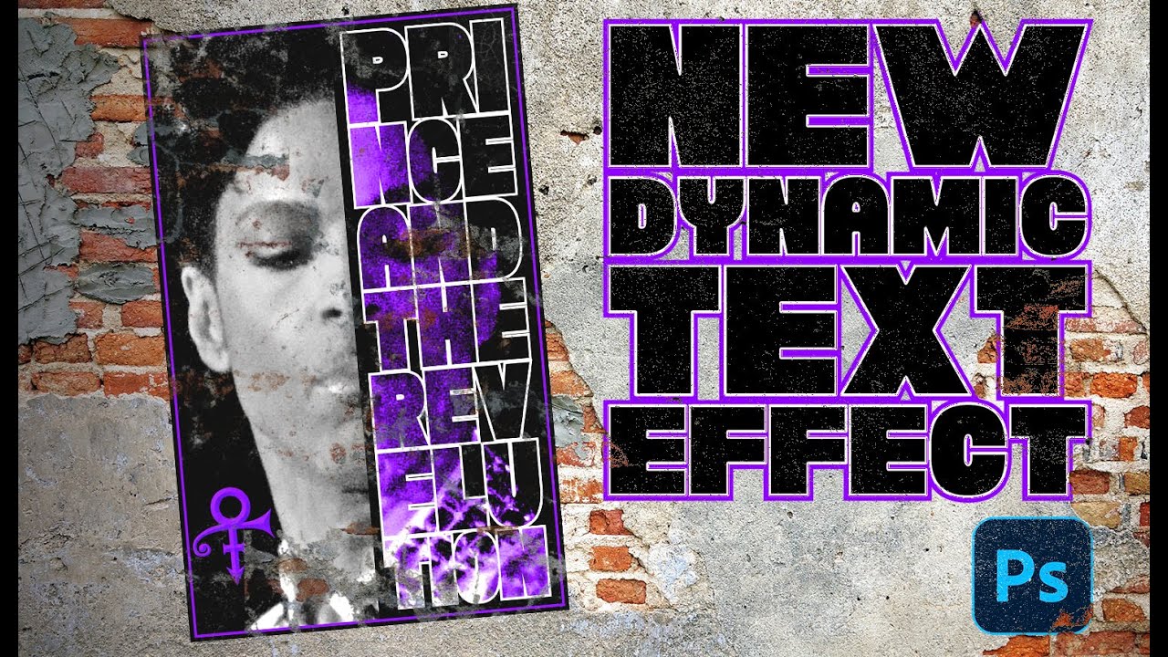 Photoshop: Dynamic Text / Prince Poster!