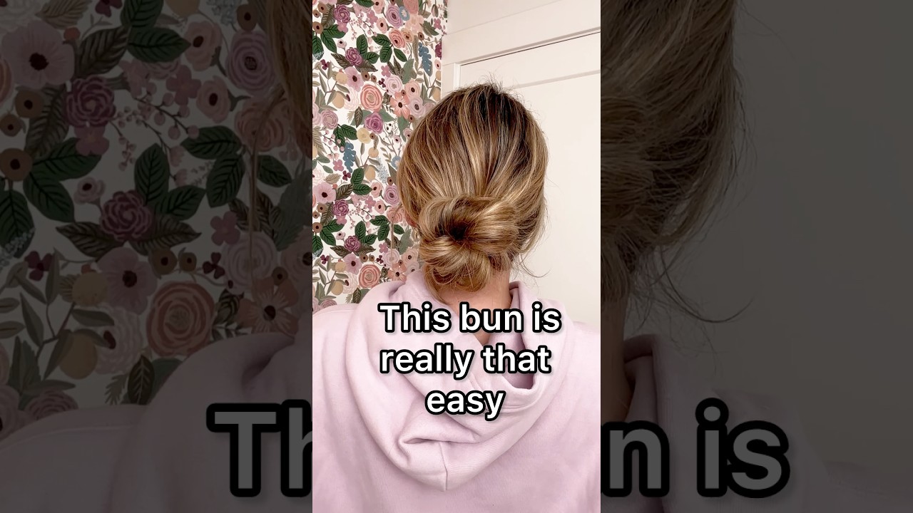 This messy bun really is that easy