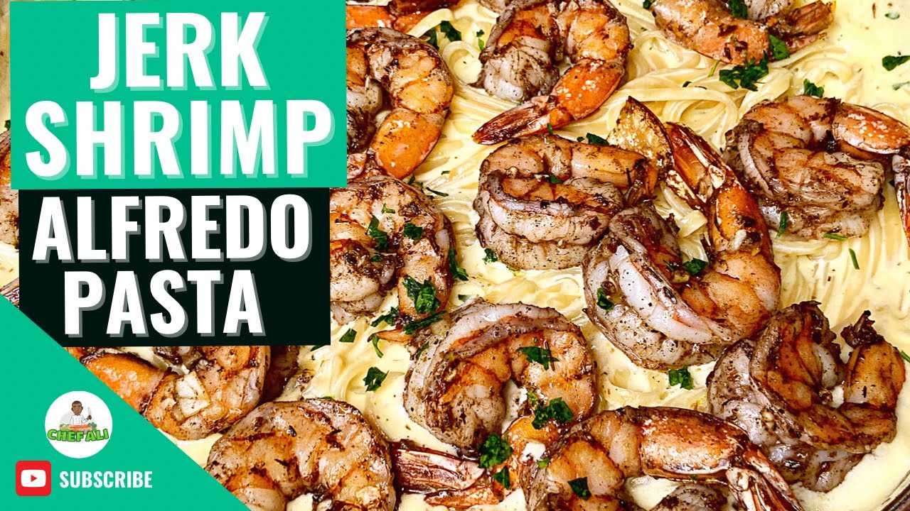 Jerk Shrimp Alfredo Recipe | How to make Jerk Shrimp Alfredo | Shrimp Alfredo Recipe by chefali1027