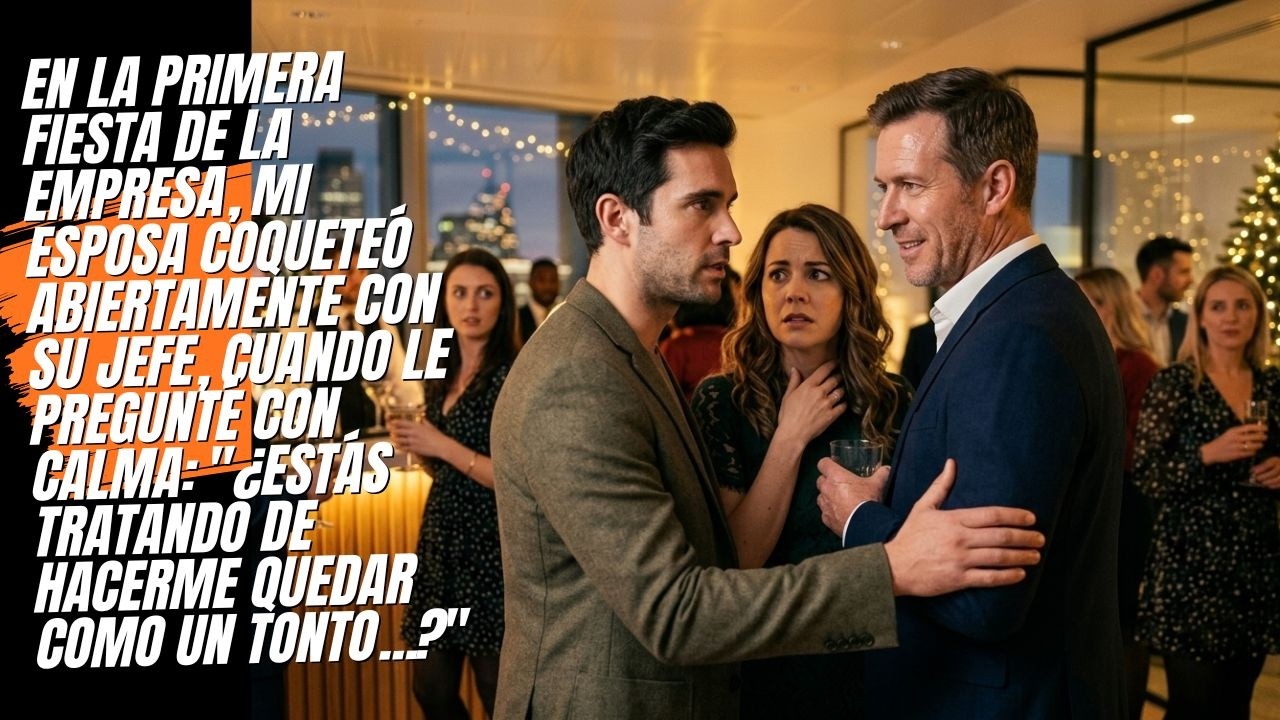 Mi esposa se propasó con su jefe en la fiesta de la empresa. Mantuve la calma… y luego dije algo que