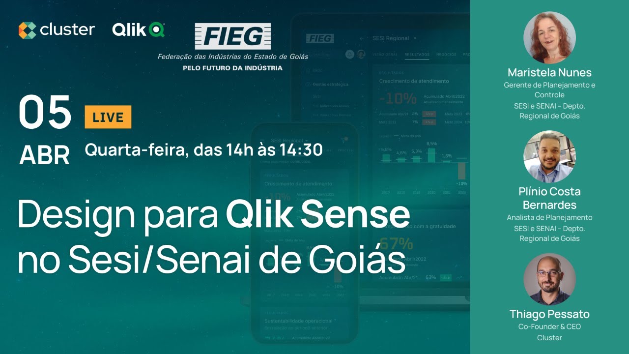 LIVE: Design para Qlik Sense no Sesi/Senai de Goiás