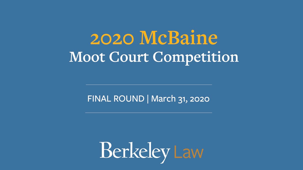 McBaine Moot Court Competition 2020