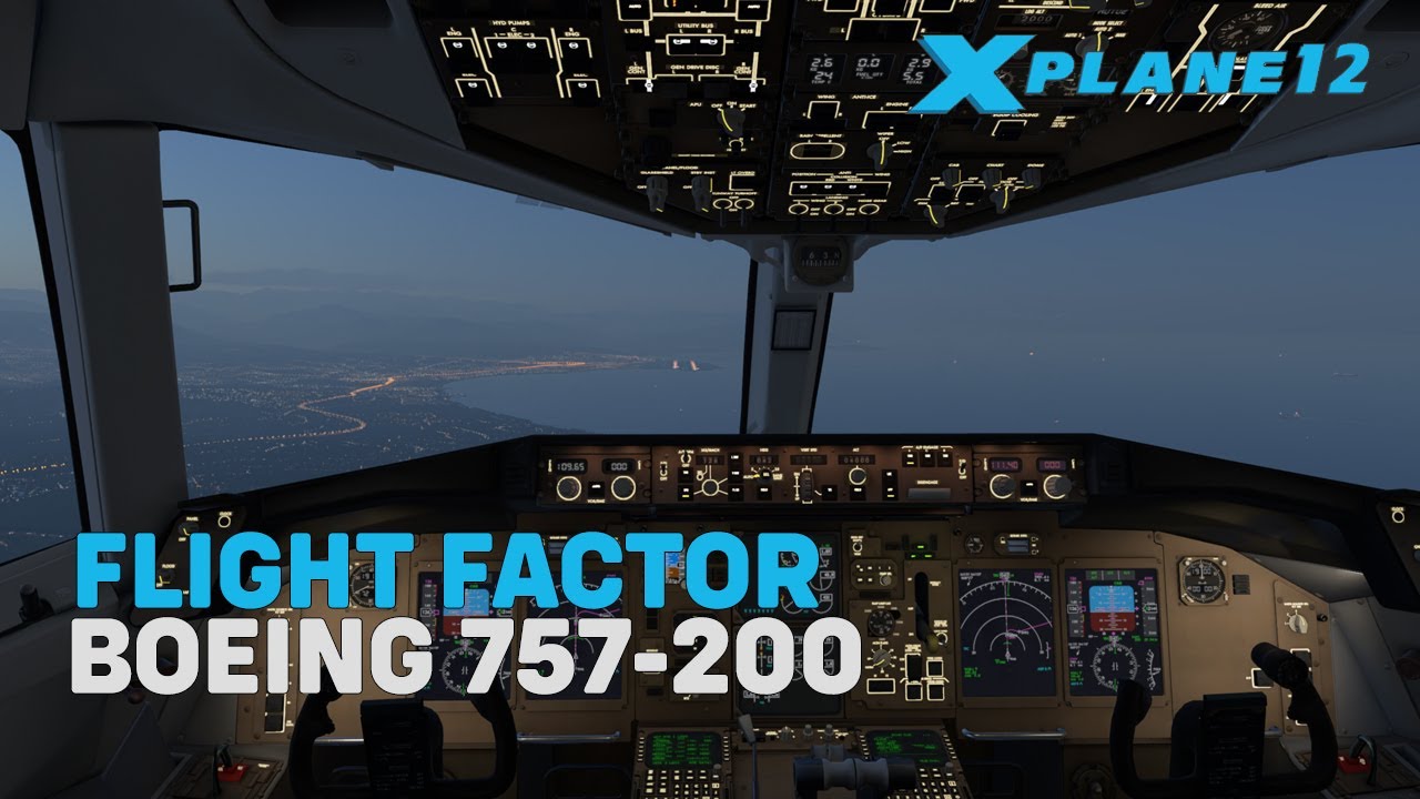 X-Plane 12 | Flight Factor Boeing 757-200 | LFPG-LFMN