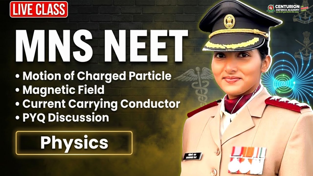 MNS NEET 2026 Physics Live| Motion of Charged Particle & Current Carrying Conductor | PYQ Discussion