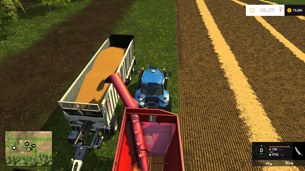 Farming Simulator 15 - Harvesting Wheat and Barley - Westbridge Hills