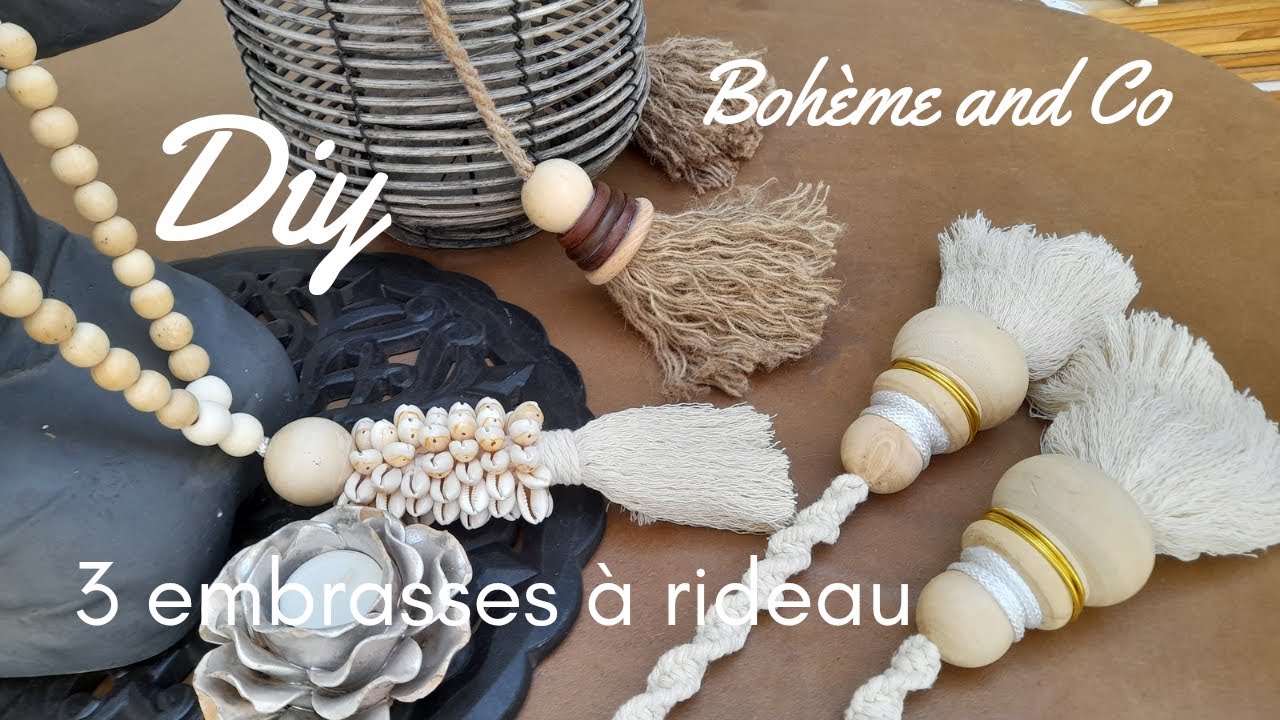 DIY EMBRASSES À RIDEAU/TASSELS