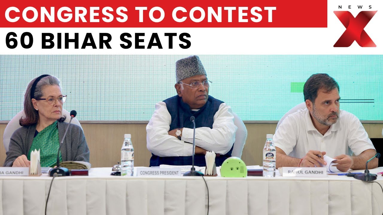 Bihar Elections Update: Congress Set to Contest 60 Seats, Sources Reveal NewsX