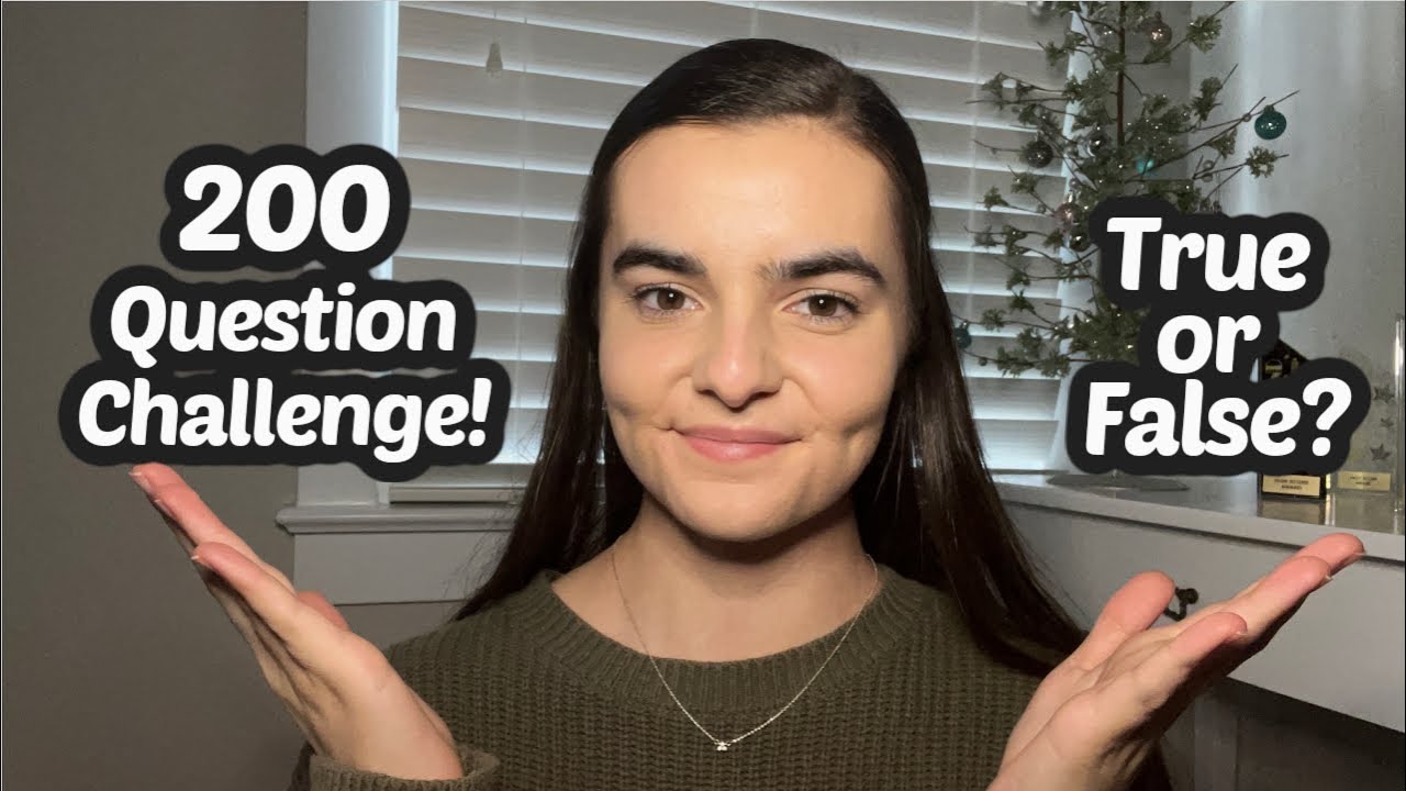ASMR Whispering 200 True or False Trivia Questions
