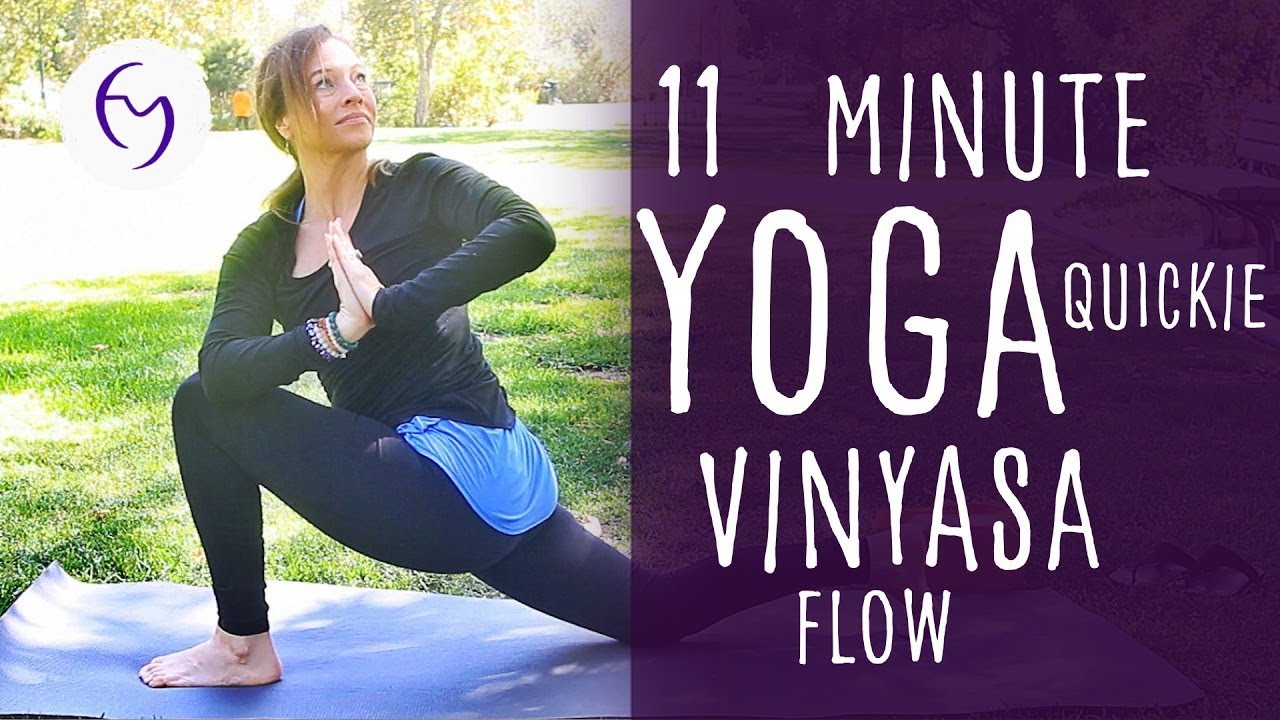 10 Minute Yoga Quickie (Vinyasa Flow) | Fightmaster Yoga Videos
