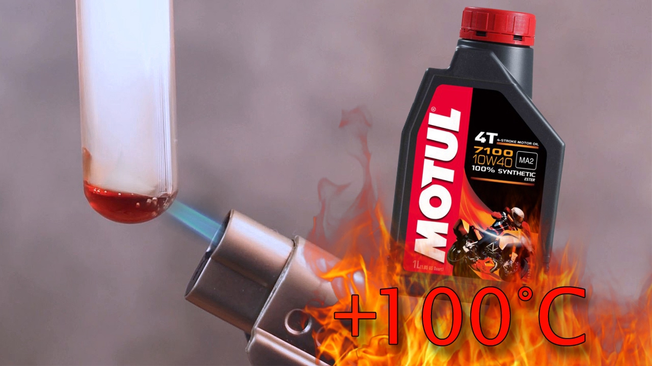 Motul 7100 4t 10W40 Jak czysty jest olej silnikowy? Test powyżej 100&deg;C