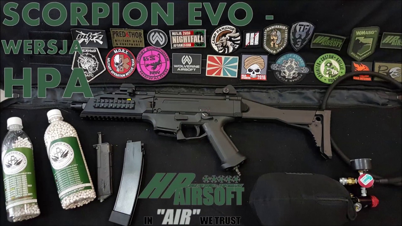 HPairsoft recenzja - ASG CZ SCORPION EVO wersja HPA
