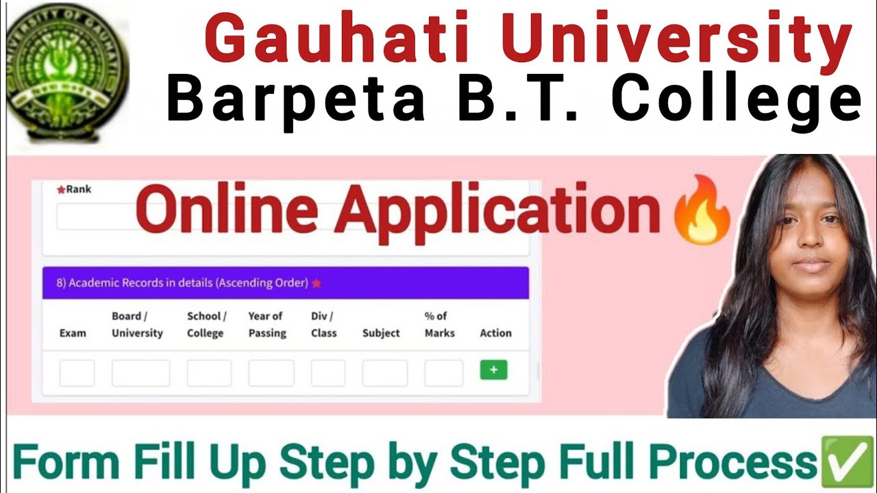 Barpeta B.T. College🔥 Online Application 📝Form Fill Up Step by Step Full Process ✅