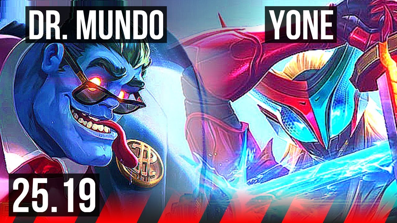 DR. MUNDO vs YONE (TOP) | Rank 1 Mundo, 7/1/11 | NA Challenger | 25.19