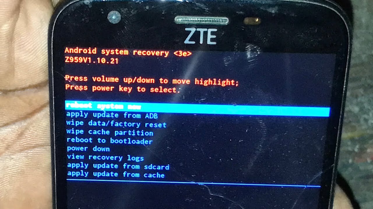 Zte Z959 hard reset password removed
