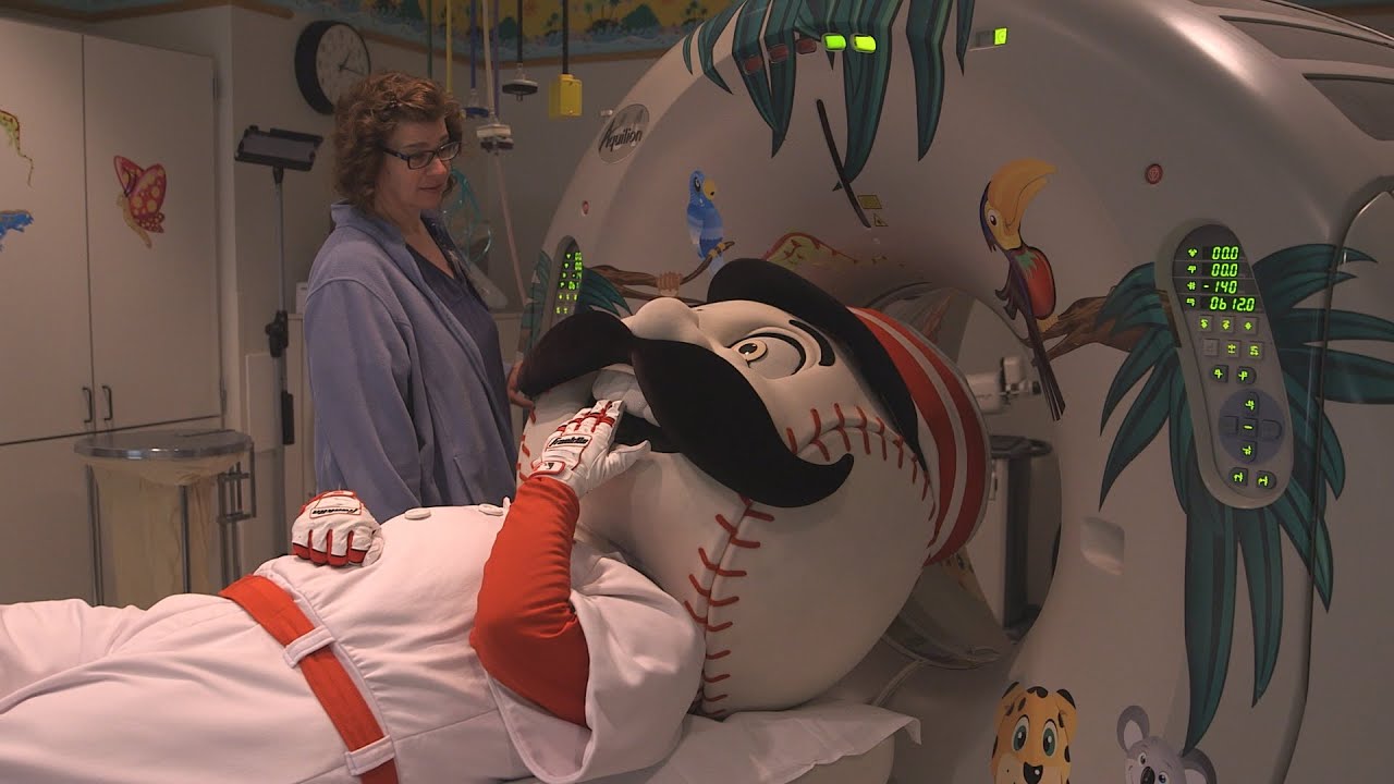 Mr. Redlegs Makes a Short Stop Before Opening Day | Cincinnati Children's