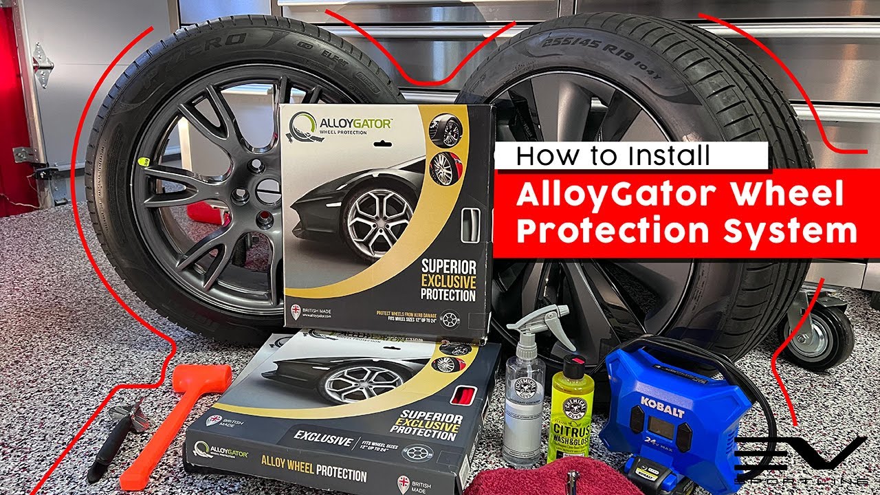 🔧 Установка системы защиты кромки диска AlloyGator на заводской диск Tesla, пошаговое руководство...