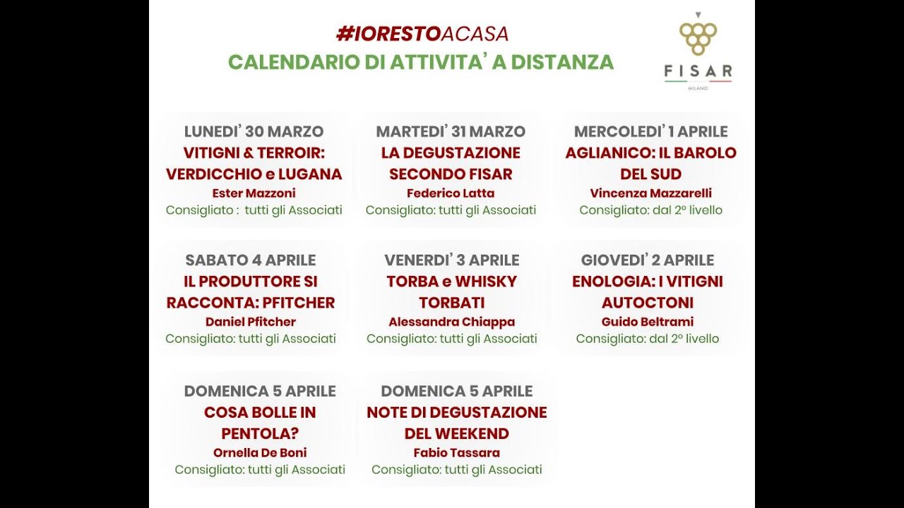 #IORESTOACASA con Fisar Milano mash up 3 wk