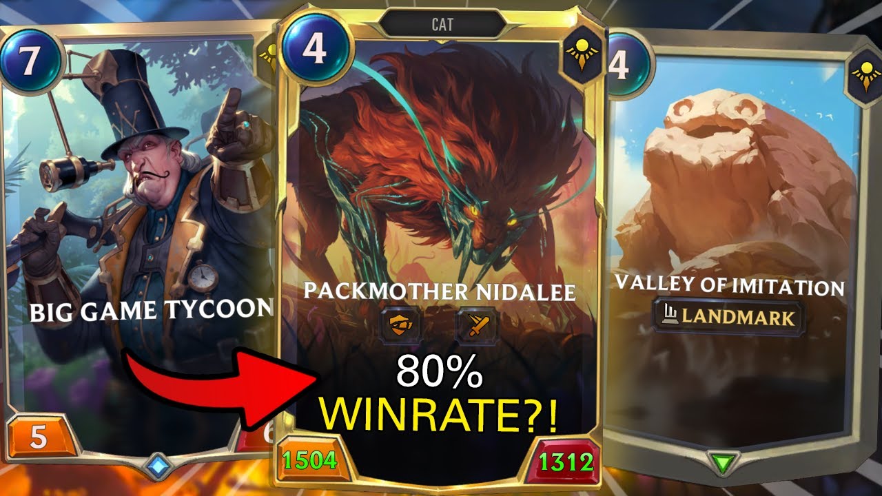 This Deck is STILL STRONG?! Nidalee Tycoon with HUGE STATS - Legends of Runeterra
