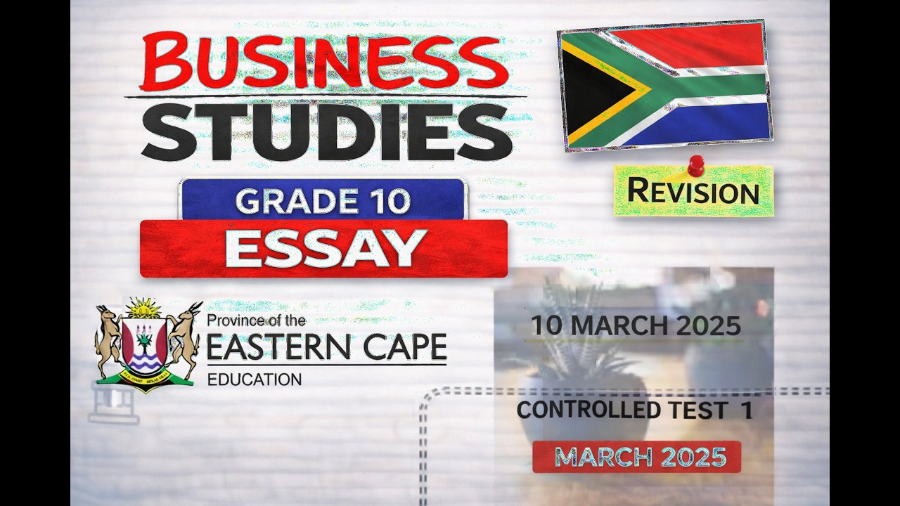 Business studies Grade 10 ESSAY EC March 2025 @mathszoneafricanmotives
