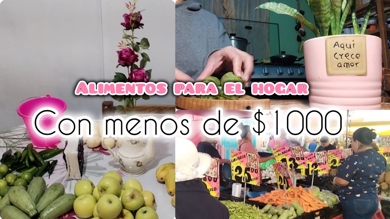 💵Asi alcanza mi presupuesto para los alimentos con menos de $1'000