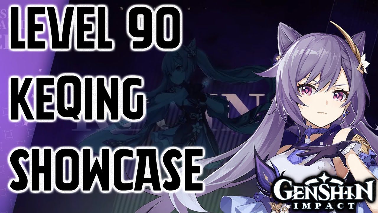 Keqing Level 90 Showcase + Artifacts | Genshin Impact