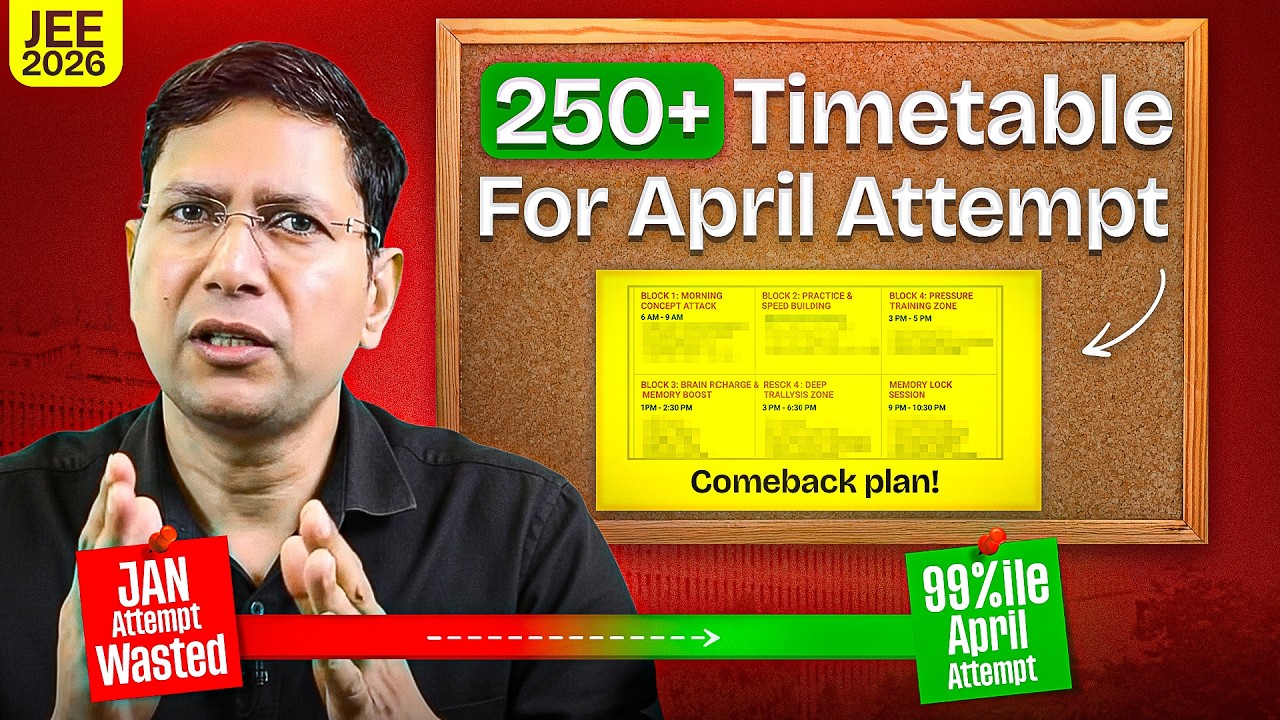 Toppers’ Secret TIMETABLE to Crack JEE Mains April Attempt