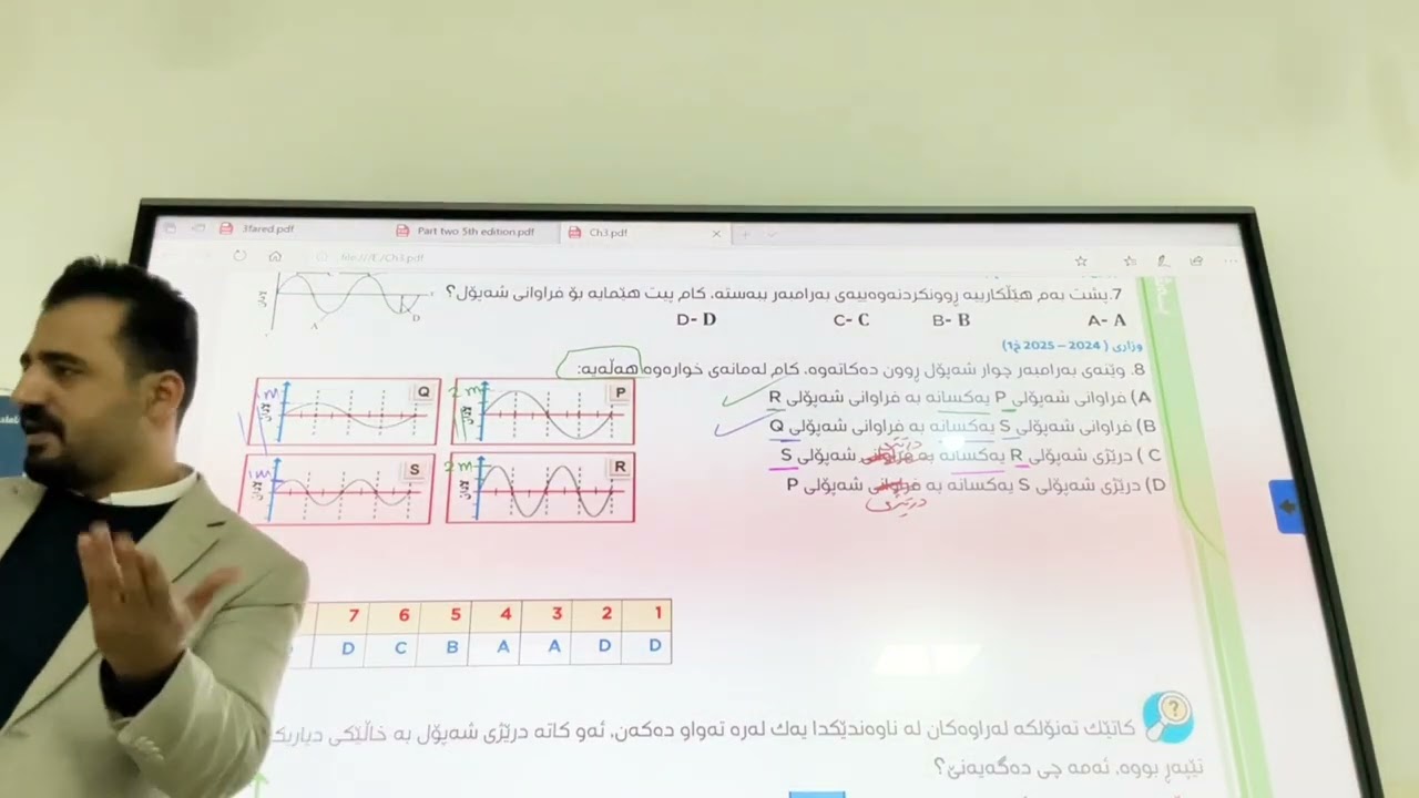 پرسیاری وزاری2025 (خ1) بەشی سێیەم 