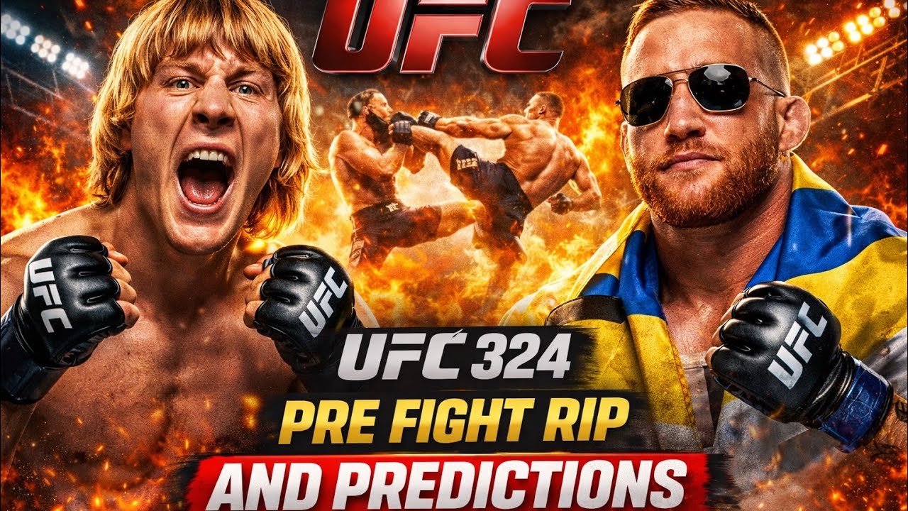 UFC 324 Pre Fight RIP and Predictions 