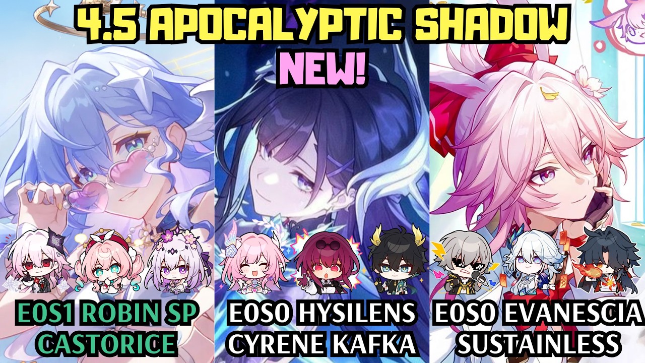E0 Robin SP x E0 Hysilens x E0 Evanescia | 4.5 Apocalyptic Shadow Starward Mode | Honkai Star Rail