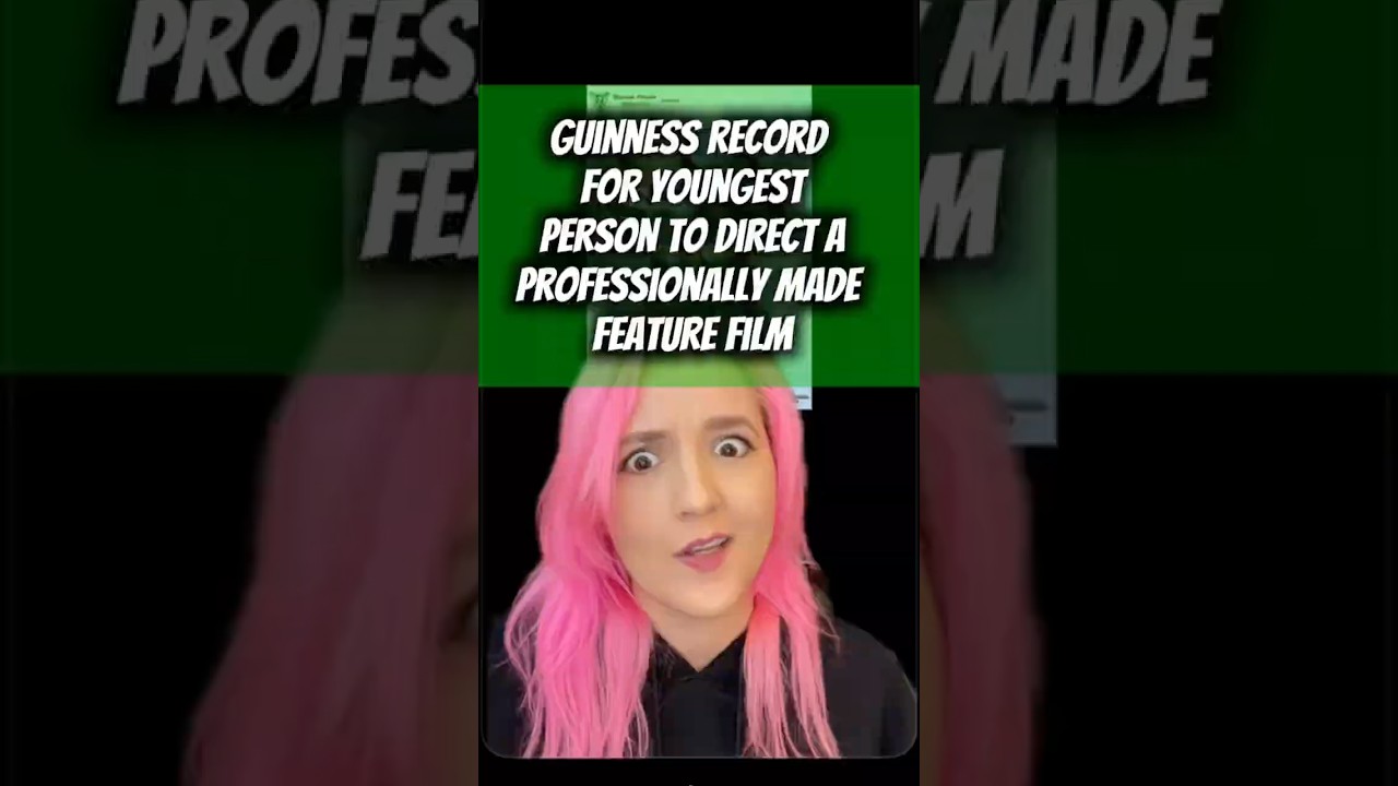 Who has the Guinness record for youngest person to direct a professionally made feature film?