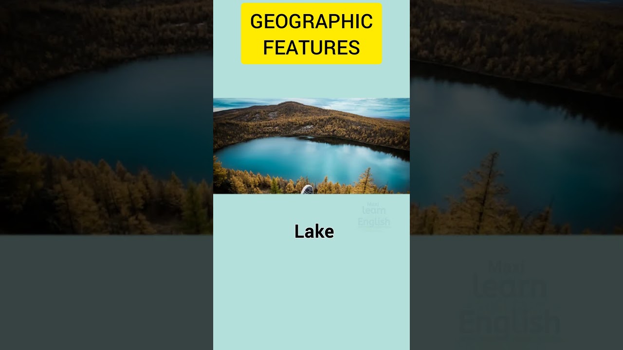 Geographic features. #english #vocabulary  #education