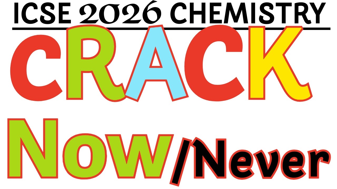 🚀 Chemistry 80/80 Strategy | ICSE Class 10 Boards 2026 | ICSE Class 10TH | ICSE 2026 Cracking Chem.